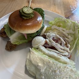 Grouper and wedge salad Grouper and wedge salad