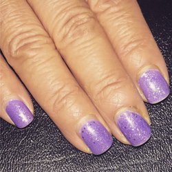 Colors Nail and Spa - Three weeks later Shellac manicure! No chipping or peeling!
