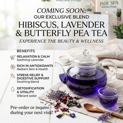 Jade Spa - Enjoy the benefits of our exclusive blend of our hibiscus, lavender & butterfly pea tea