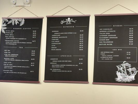 Menu photo 1 Black Sails Coffee Lounge Citrus Heights, CA