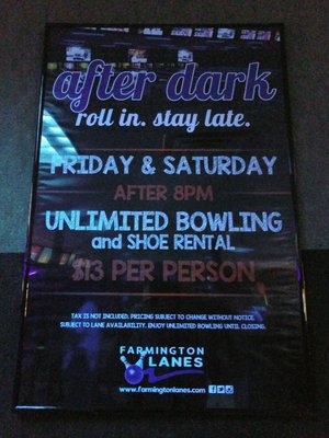 Menu photo 3 Farmington Lanes Farmington, MN