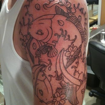 Everlasting Tattoo - Koi Fish From Luke (after line) - Tattoo Near Me - San Francisco, California