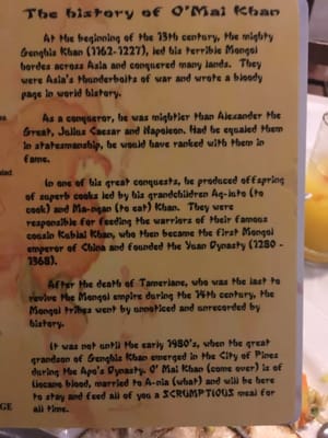 Menu photo 6 O' Mai Khan Baguio, BEN Menu photo 6 O' Mai Khan Baguio, BEN