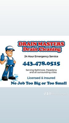 Drain Masters Drain Cleaning Logo