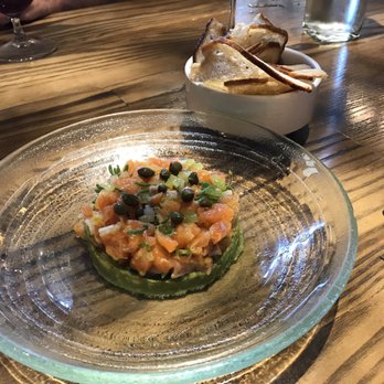 Sabio on Main - King salmon tartar. Wish it was less salty. - New American Near Me - Pleasanton, California Sabio on Main - King salmon tartar. Wish it was less salty. - New American Near Me - Pleasanton, California