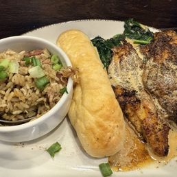 Blackened Fish and Jambalaya