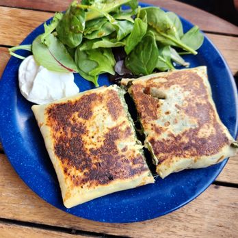 Cafe Des Amis - Spinach and feta crepe - Mediterranean Near Me - Paia, Hawaii