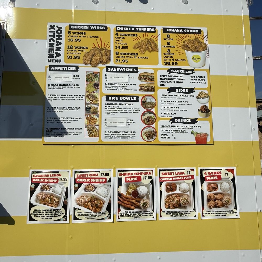 Johana - Menu - Food Trucks Near Me - Kihei, Hawaii Johana - Menu - Food Trucks Near Me - Kihei, Hawaii