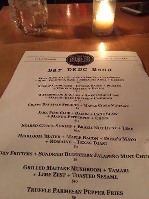 Menu photo 3 Bar DKDC Memphis, TN