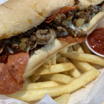 Nationwide Arena - The Nonna cheesesteak sandwich--yep, that's pepperoni in there. - Stadiums & Arenas Near Me - Columbus, Ohio