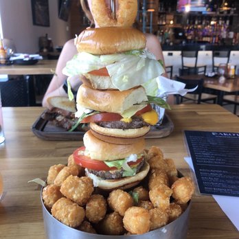 Dakotas - Slider tower. So many tots! - Whiskey Bars Near Me - Yorkville, Illinois