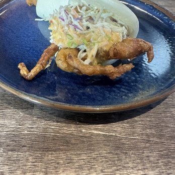 Salt Smokehouse - Soft Shell Crab Bao Sliders A+ - Barbeque Near Me - Huntsville, Alabama Salt Smokehouse - Soft Shell Crab Bao Sliders A+ - Barbeque Near Me - Huntsville, Alabama
