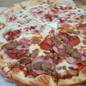 Pizza Schmizza - Half chicken bacon ranch and half meat combo - Pizza Near Me - Portland, Oregon