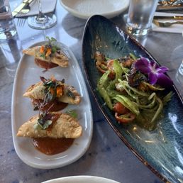Caribbean Beef Empanadas octopus salad