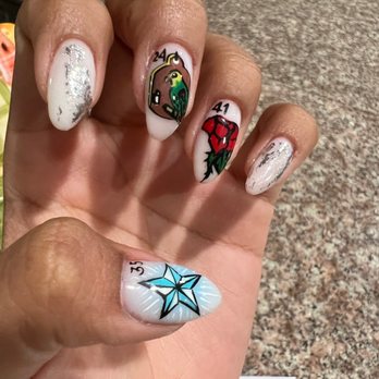 Dara Studio Nail Art - Custom lotería nails by Dara - Nail Salons Near Me - Hermosa Beach, California Dara Studio Nail Art - Custom lotería nails by Dara - Nail Salons Near Me - Hermosa Beach, California