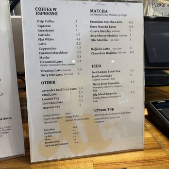 Caffe Mira - Drink menu - Cafes Near Me - Vancouver, British Columbia Caffe Mira - Drink menu - Cafes Near Me - Vancouver, British Columbia