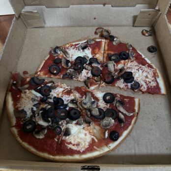 Cucinella’s Pizzeria - This is how my pizza arrived - Pizza Near Me - Blue Ridge, Georgia