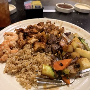 Osaka Japanese Steakhouse - Gilbert - Rice, shrimp, steak, chicken and vegetables ll piled together - Sushi Bars Near Me - Gilbert, Arizona Osaka Japanese Steakhouse - Gilbert - Rice, shrimp, steak, chicken and vegetables ll piled together - Sushi Bars Near Me - Gilbert, Arizona