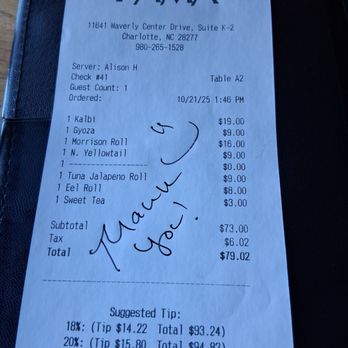 Yama - Sushi Bars Near Me - Charlotte, North Carolina