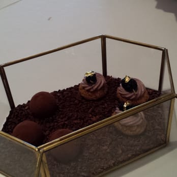 Chez TJ - Caramelia truffle and mulberry chouquette - French Near Me - Mountain View, California