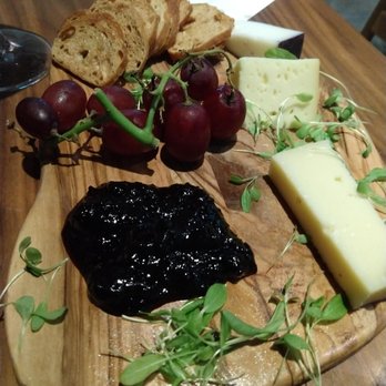 Vidrio - mini cheese plate with black currant jam and toast points - Mediterranean Near Me - Raleigh, North Carolina