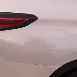 Santos Autobody - Dark area paint coating very thin, not enough coat in the paint