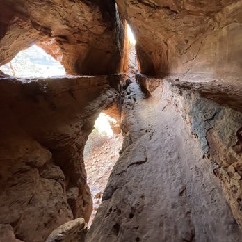 Soldier Pass Trail - View from Inside and climbing up the cave - Hiking Near Me - Sedona, Arizona Soldier Pass Trail - View from Inside and climbing up the cave - Hiking Near Me - Sedona, Arizona