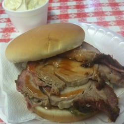 Ronnies Ice House - My choice - brisket sandwich that was OUT OF THIS WORLD!