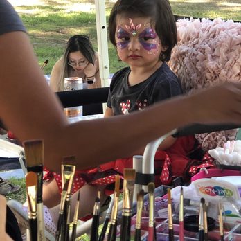 Sunflower Face Painting - Unicorn Princess - Face Painting Near Me