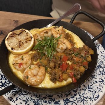 Tupelo Honey Southern Kitchen & Bar - Tupelo's Shrimp & Grits (GF) - Southern Near Me - Myrtle Beach, South Carolina