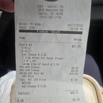 Dave's Hot Chicken - Chicken Shop Near Me - Easton, Pennsylvania