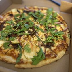 The Union Kitchen - The Bleu Pizza and Mediterranean Brussel Sprouts!