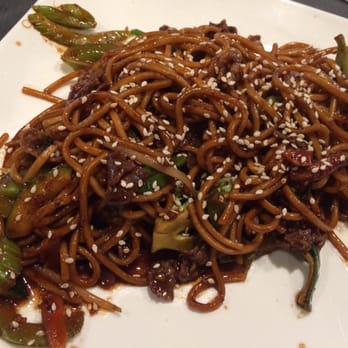 Caesar's Mongolian Bar-B-Q - Mongolian Beef with celery, green onions, white onions, cilantro, sesame seeds, jalapeño, zucchini, and a whole lot of FLAVOR! - Mongolian Near Me - Cerritos, California