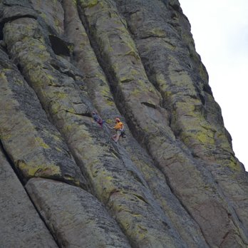 Devils Tower KOA - People climbing the tower - Campgrounds Near Me - Devils Tower, Wyoming Devils Tower KOA - People climbing the tower - Campgrounds Near Me - Devils Tower, Wyoming