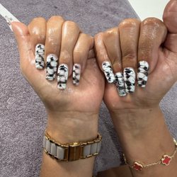 Gel X and marble design