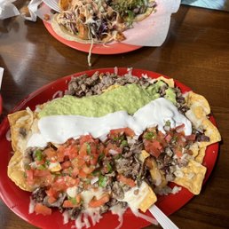 Nachos with Carne asados