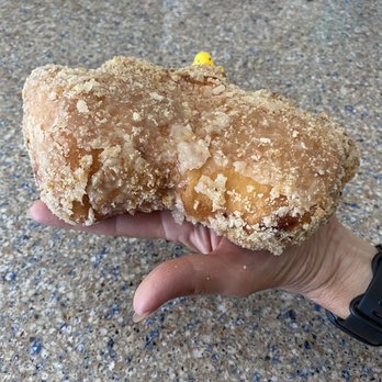 Roger's Deli & Donuts - Huge crumb apple filled Bear Claw Donut - Delis Near Me - Mountain View, California