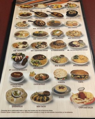 Menu photo 1 El Tapatio Mexican Restaurant Granite Shoals, TX