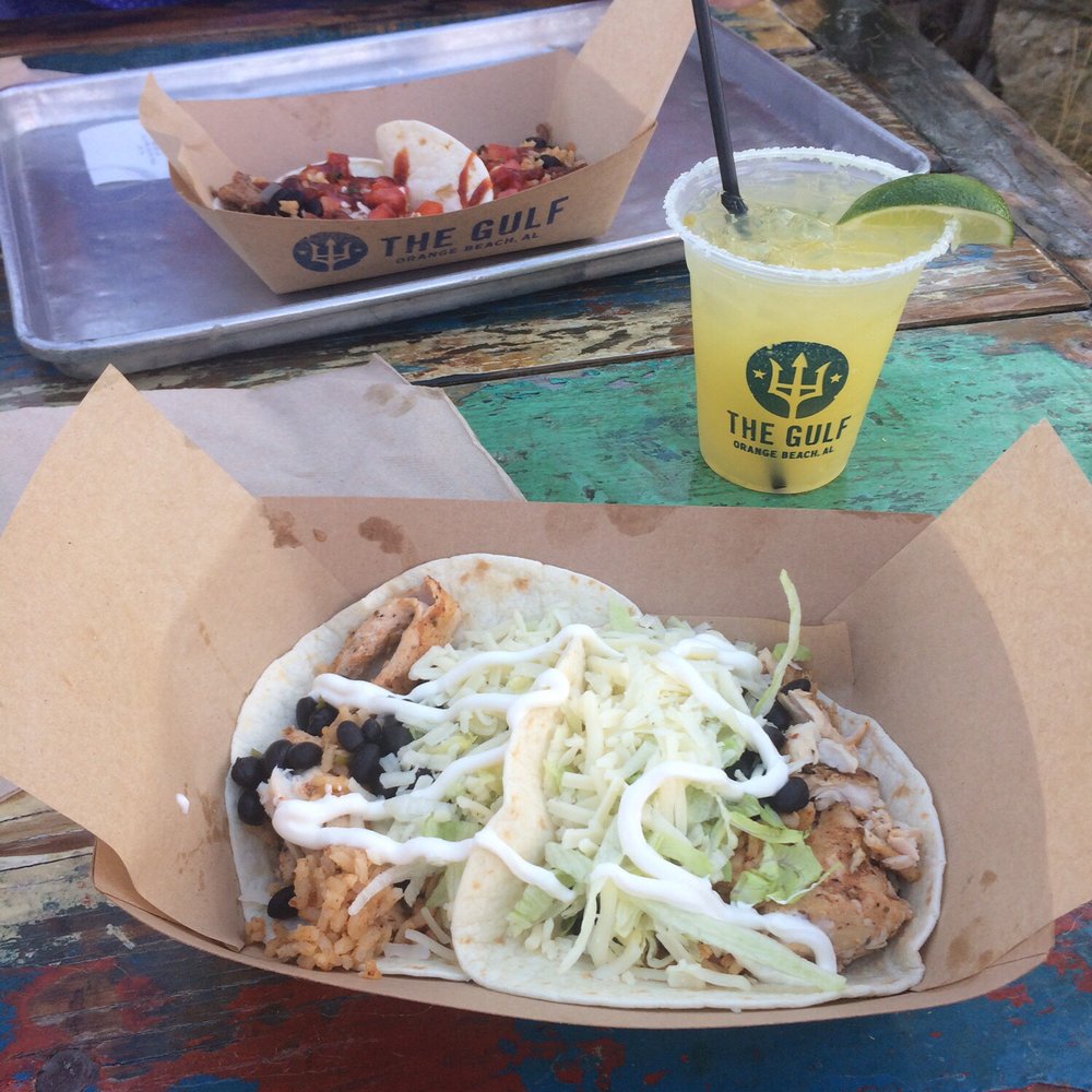 The Gulf - Yummy grouper and brisket tacos with margaritas! - Burgers Near Me - Orange Beach, Alabama The Gulf - Yummy grouper and brisket tacos with margaritas! - Burgers Near Me - Orange Beach, Alabama