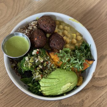 Basic Kitchen - The Basic Grain Bowl with avocado and falafel. - New American Near Me - Charleston, South Carolina Basic Kitchen - The Basic Grain Bowl with avocado and falafel. - New American Near Me - Charleston, South Carolina