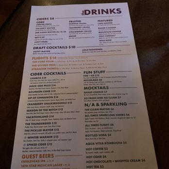 Citizen Cider - Menu - Cideries Near Me - Burlington, Vermont Citizen Cider - Menu - Cideries Near Me - Burlington, Vermont