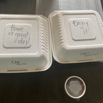 Aldergrove Cafe - Great touch to the packaging - Breakfast & Brunch Near Me - Abbotsford, British Columbia