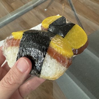Musubi Cafe Iyasume - Takuan spam musubi - Japanese Near Me - Honolulu, Hawaii Musubi Cafe Iyasume - Takuan spam musubi - Japanese Near Me - Honolulu, Hawaii