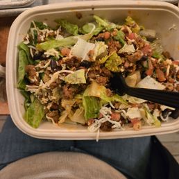 Salad with Vegan protein option Salad with Vegan protein option