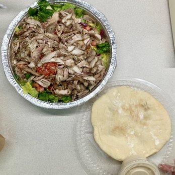 Parsley Modern Mediterranean - Chicken Shawarma Bowl + Pita Bread and Tahini - Mediterranean Near Me - Las Vegas, Nevada