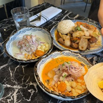CVI.CHE 105 - Ceviche Red & White / Ceviche Rojiblanco and Sauted Lomo Steak / Lomo Salteado - Peruvian Near Me - Miami, Florida
