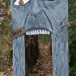 Godsell Farm - Entrance to the haunted maze