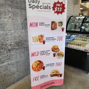 Katsu Bar - Daily specials - Japanese Curry Near Me - Irvine, California