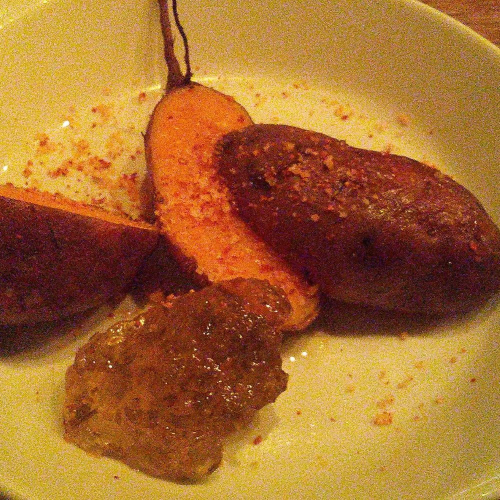Forage - Sweet potato with parsley jelly and Aleppo salt - Wine Bars Near Me - Cambridge, Massachusetts Forage - Sweet potato with parsley jelly and Aleppo salt - Wine Bars Near Me - Cambridge, Massachusetts