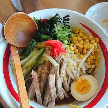 KINTON RAMEN COMMERCE GATE - Hiyashi Markham, noodles were just right, cooked through but still had bite. - Ramen Near Me - Markham, Ontario